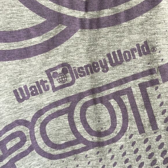 DISNEY Epcot 35th Anniversary Shirt Grey and Purple Size Small - Picture 8 of 9